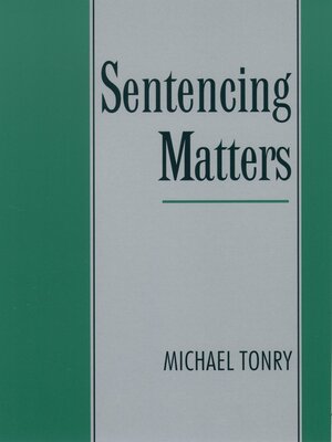 cover image of Sentencing Matters